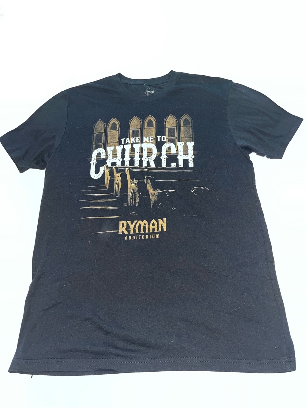 'Take Me to Church' Black Graphic T-Shirt
